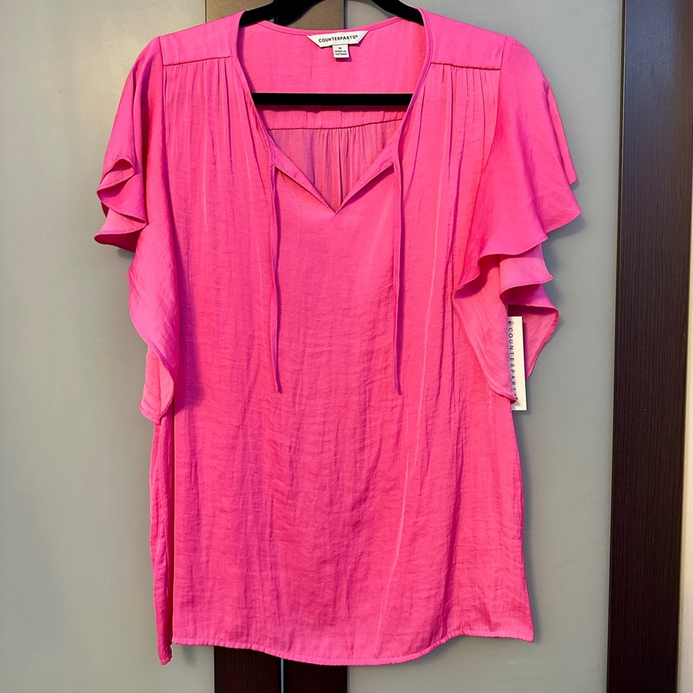Counterparts Pink Blouse Size M